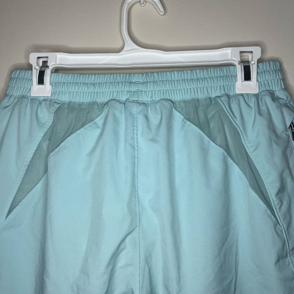 Men’s Peloton x Solfire Mint Green Blue Accelerate Athletic Shorts - Picture 7 of 10